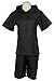 Nuoqi Japanese Anime Black Cosplay Costumes Mens Halloween Clothes Set GC34B-L