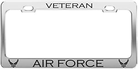 VETERAN AIR FORCE Military US Army Career Auto Tag License Plate Frame