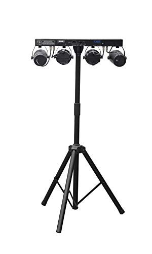 MUSYSIC MU-L31D Complete Professional 4-Par 4-in-1 Stage LED Lights DJ Band DMX System & Stand - Thumbnail 2