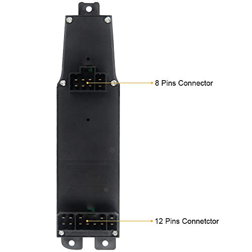 NotoCity Master Power Window Switch 56049805AB for 2003 2004 2005 2006 2007 2008 2009 Dodge Ram 1500 2500 3500 Truck, 2001-2004 Dodge Dakota, 2001-2003 Dodge Durango - Thumbnail 4