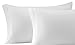 Brielle Home Jersey Knit (T-Shirt) Pillow Case Set, 100% Cotton, Standard, White