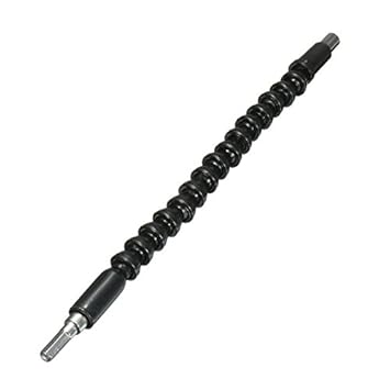 Generic 30cm Flexible Shaft Bit Extention Screwdriver Drill Bit Holder Connect Link for Electronic Drill Color: Black