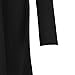 Urban CoCo Women's Solid Color Trendy Long Length Basic Cardigan (XL, black)