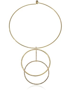 Gold-Tone Collar Pendant Necklace