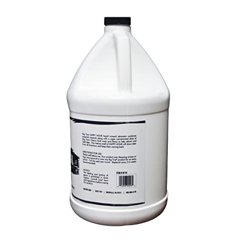 BIG TINE HAPPY HOUR, LIQUID DEER MINERAL ATTRACTANT, CHERRY RUSH FLAVOR, 1 GALLON CONTAINER, POWERFUL AND LONG LASTING, CONCENTRATED SCENT AND FLAVOR