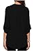 Dokotoo Womens Casual Chiffon Ladies V-Neck Cuffed Sleeve Blouse Tops Small Black,Black,(US4-6)S