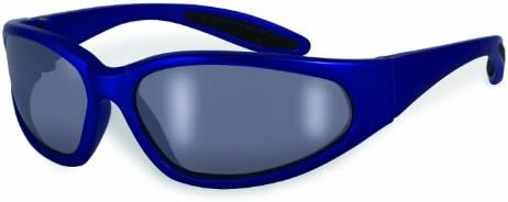 Specialized Safety Products NACHES BLU M 95198 Unisex Safety Glasses with Blue Frames and Silver Mirror Shatterproof Lenses