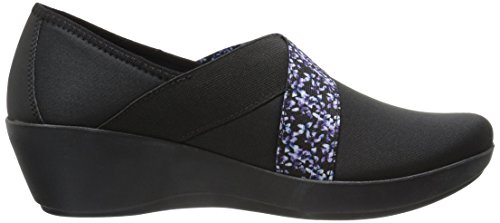 crocs women's busy day stretch asymmetrical wedge