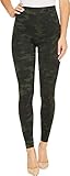 SPANX Women's Seamless Camo Leggings, Green Camo, Small