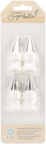 American Crafts Sweet Sugarbelle Decorating Tools 4 Piece Stainless Steel Icing Tips