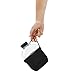 Hip 22-oz Flat Water Bottle Flask with Textured Silicone Sleeve and Carrying Handle - Tritan BPA-Free Plastic (Midnight)