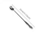 Zicome 10-1/2 Inch Long Handle Stirring Mixing Spoon for Cocktail Ice Coffee Tea Drinks, Stainless Steel, Set of 8