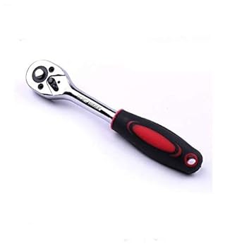 SRUNV AUTO TOOLS 1/4 Inches Anti-Slip Hand-Grip Head Drive Ratchet Wrench Repair Tools