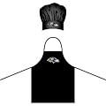 Baltimore Ravens NFL Team Logo Sports Fan BBQ Barbeque Cook Grill Home Outdoor Indoor Tailgating Picnic Men Chef Hat & Apron