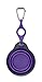 Dexas Popware for Pets Travel Pet Cup with Bottle Holder and Carabiner, Gray/Purple
