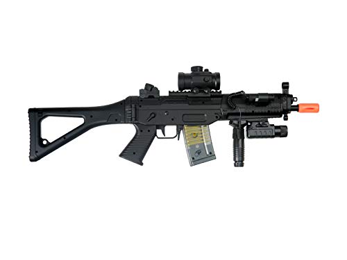 Double Eagle m82p Full & semi Automatic Airsoft Assault Rifle Laser sig 552(Airsoft Gun)