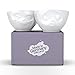 TASSEN Medium Porcelain Bowl Set No. 1, Grinning & Kissing Face, 6.5 oz. White (Set of 2 Bowls)
