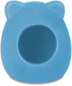 Mable Ruth Cute Hamster Hideout Nest – Tiny Critter House For Gerbils, Mice And Other Small Animals – Safe Ceramic Mini Pet Home And Bath (Pink)