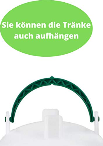 Zoo-Papp Hühnertränke(!!!!) in verschiedenen Größen grün und rot I Geflügeltränke für Hühner I Zubehör Zucht… – Bild 4