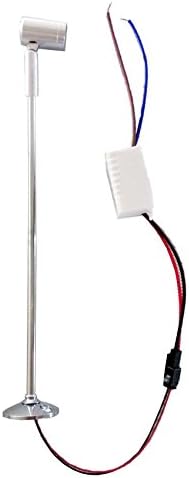 LUMINTURS 1W 25cm LED Pole Light Fixture with Base Spot Post Lamp Bulb Hi...