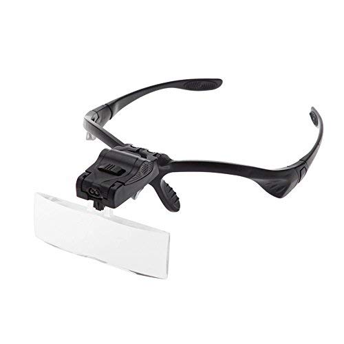 Che-good Carving - Glasses Magnifier 1 0x 5x 2 3 Adjustable Lens Led Illuminated Headband Bracket Magnifie Optical - Jewelry Chisel Gloves Veining Flex Set Stainless Tree Fantasy Stand - Thumbnail 6
