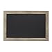 DesignOvation Beatrice Framed Magnetic Chalkboard, 18x27, Rustic Brown
