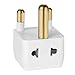 South Africa Adapter by Yubi Power 2 in 1 Universal Travel Adapter with 2 Universal Outlets - 3 Pack - Black White Blue - Type M for South Africa, Lesotho, Mozambique, Namibia, Nepal and more!