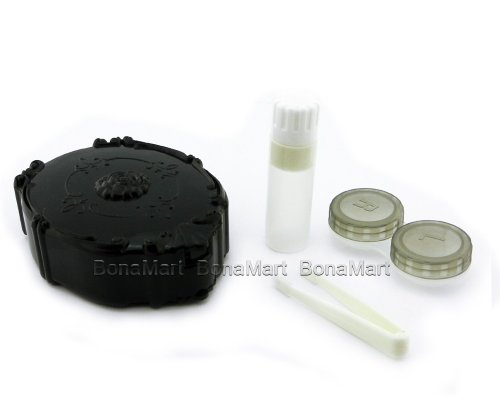 BONAMART Cute Travel Contact Lens Case Kit Holder Mirror Box