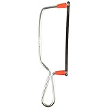 Techamazon Junior Hacksaw Frame or mini Hacksaw Frame,JUNIOR SAW MINI HACKSAW FRAME WITH CROWN BLADE,Size( 8.5 x 2.5 inches) for mini ,macro project, cutting the wood 