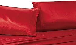 Mk Collection 4pc Full Size Soft Silky Satin Solid