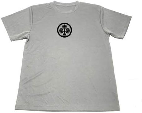 Amazon Tシャツ ドライ グレー 本多立ち葵 偉人 戦国武将 幕末 家紋 グッズ 本多忠勝 Tシャツ カットソー 通販