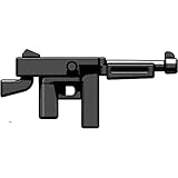 BrickArms Exclusive 2 to 4 Inch Scale Figure Style LOOSE Weapon M1A1 .45 Cal SMG (Black)