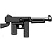 BrickArms Exclusive 2 to 4 Inch Scale Figure Style LOOSE Weapon M1A1 .45 Cal SMG (Black)