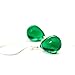 Kahili Creations Handmade Green Glass Drop Earrings Dangle Sterling Silver