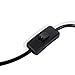 Wallniture Pendant Lamp Cord Set with On Off Switch 15 Feet Black