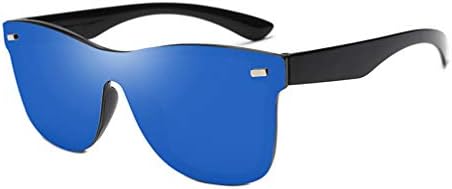 Anqeeso Reflective Mirror Rimless Sunglasses Vintage Retro Style Wayfarer Glasses