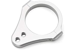 FXCNC 54mm Diameter Aluminum Universal Steering Damper Fork Frame Mounting Clamp Bracket Foot Fixer for Motorcycle Bike Modification