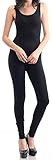 URBAN K WOMENS Active Plus and Regular Size Yoga Wear Sleeveless Unitard Bodysuit Jumpsuits, Ubk310_black, Medium