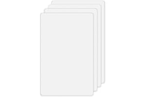 ZEFTV Screwless Blank Wall Plates 1-Gang Blank Switch Outlet Electrical Cover Plate Unbreakable Thermoplastic Faceplate for Decorative Receptacle Outlet Switch, White (4 Pack)