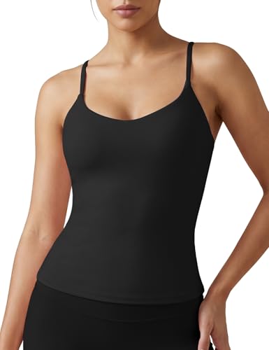 GUWIDEO Compression Workout Tank Top for Women with Adjustable… at Amazon