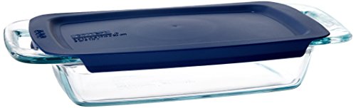 Pyrex easy grab 2-quart oblong glass bakeware dish