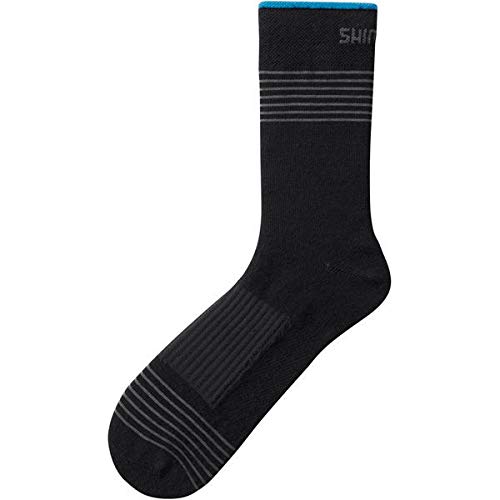 Shimano Clothing Unisex Tall Wool Socks, Black, Size M (40-42)