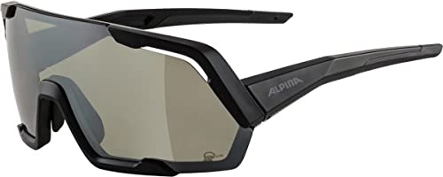 ALPINA Unisex - Adult, ROCKET Q-LITE sports glasses, black matt, One Size