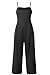 Minipeach Women's Solid Color Backless Sleeveless Wide Long Pants Jumpsuit Rompers