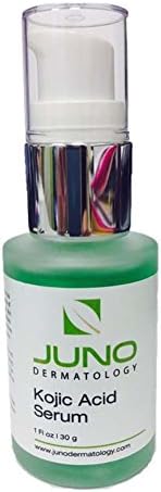 Kojic Acid (1%) + Natural Botanicals Face Toner Serum Treats Age + Sun Spots, Freckles + Other Types of Hyperpigmentation 1.0 fl oz by Juno Dermatology