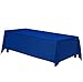Gee Di Moda Rectangle Tablecloth - 90 x 132 Inch Royal Blue Table Cloth for 6 Foot Table with Floor-Length Drop - Heavy Duty Washable Fabric - 6 Ft Buffet Table, Holiday Party, Wedding & Baby Shower
