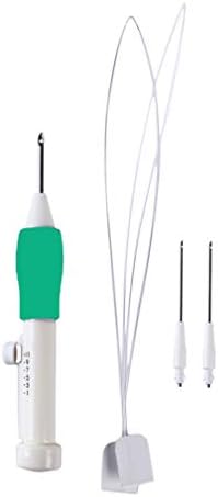 SONGLIN Green Embroidery Tool Pen Set Punch Needle Threader Practice Plastic Embroidery Needle Sewing Accessories