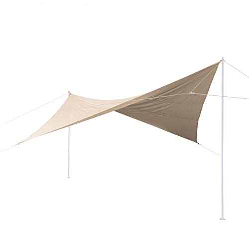 Ribelli Sonnensegel - mit Spannseilen zur Befestigung - Alternative zum Sonnenschirm Größen bis 8 Meter - Eisenringe für… – Bild 7