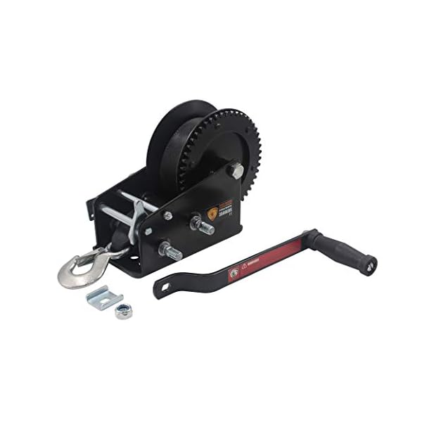 TYT New 3500lbs Capacity Heavy Duty Hand Winch, Boat Winch with 10M(33