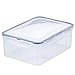 LOCK & LOCK Easy Essentials Food Storage lids/Airtight containers, BPA Free, Rectangle-88 oz-for Rice, Clear